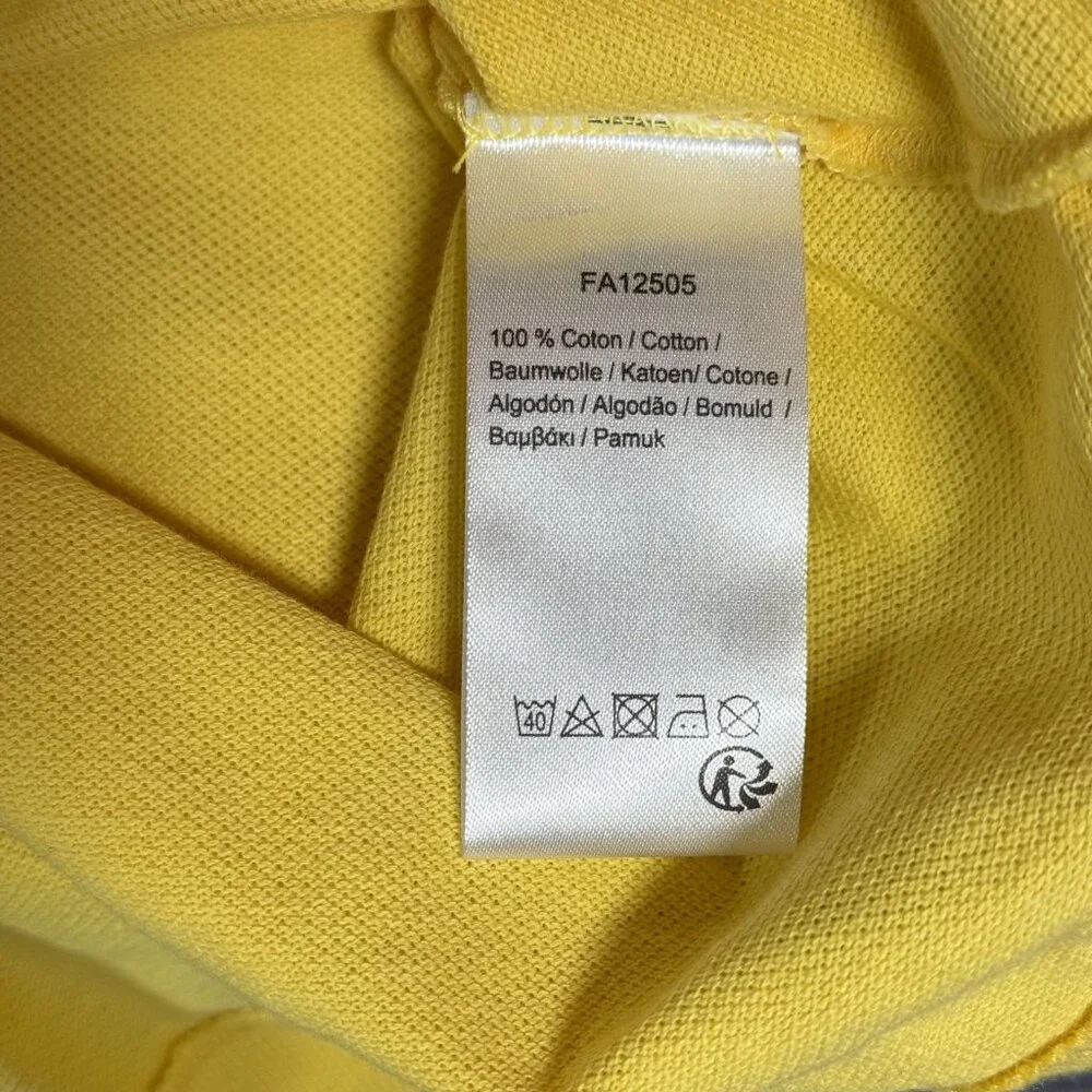 LACOSTE classic fit light yellow cotton short sleeve polo - Picture 4 of 5
